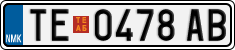 License plate of North Macedonia, Regular plates (2012)