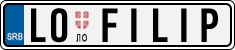 License plate of Serbia, Vanity Plates