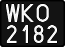 License plates of Poland, 1976 year system