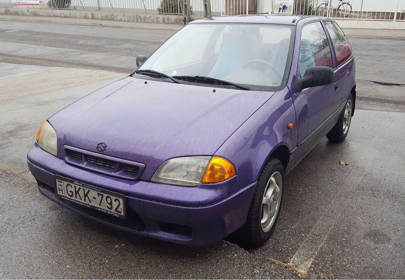GKK-792, Suzuki Swift 2nd gen 3-door Hatch (SF), facelift, 1996–2004