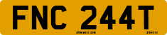 License plate of the United Kingdom, 1963 year system