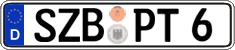 German license plate, Regular plates