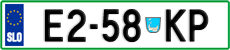 License plate of Slovenia, Trailers