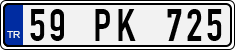 License plate of Turkey, Regular plates