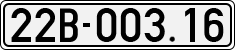 License plate of Vietnam, Cars