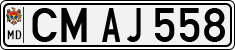 License plate of Moldova, Cars (1992)