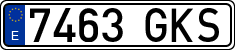 License plates of Spain, Ordinary (2000)