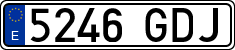 License plates of Spain, Ordinary (2000)