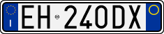 License plate of Italy, Cars (1994 year series)