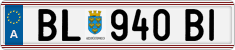 License plate of Austria, Regular plates