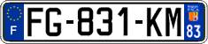 French license plate, SIV (ordinary)