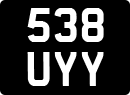 License plate of the United Kingdom, 1932 year system