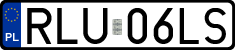 License plates of Poland, Regular car plates