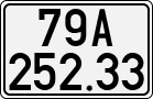 License plate of Vietnam, Cars