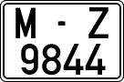 License plates of Spain, 1971 year series