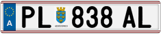 License plate of Austria, Regular plates