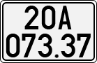 License plate of Vietnam, Cars