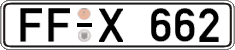 German license plate, Regular plates