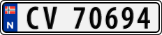 License plate of Norway, Cars
