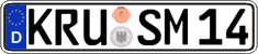 German license plate, Regular plates