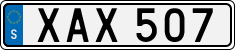 License plate of Sweden, Regular plates