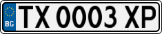 License plate of Bulgaria, Cars