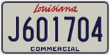 Louisiana, Commercial vehicles (A123456)