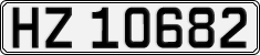 License plate of Norway, Cars