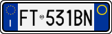 License plate of Italy, Cars (1994 year series)