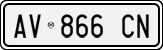 License plate of Italy, Cars (1994 year series)