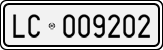 License plate of Italy, Cars (1927 year series)
