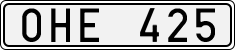 License plate of Sweden, Regular plates