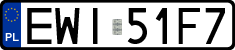 License plates of Poland, Regular car plates