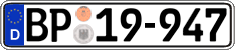 German license plate, Authorities and federal agencies