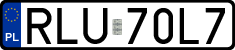 License plates of Poland, Regular car plates