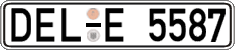 German license plate, Regular plates