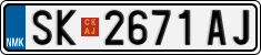 License plate of North Macedonia, Regular plates (2012)