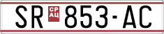 License plate of North Macedonia, Regular plates (1993)