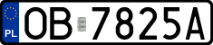 License plates of Poland, Regular car plates