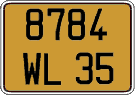 French license plate, FNI