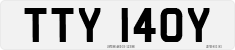 License plate of the United Kingdom, 1963 year system