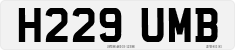 License plate of the United Kingdom, 1983 year system