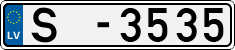 License plate of Latvia, Trailers