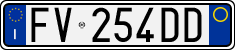 License plate of Italy, Cars (1994 year series)