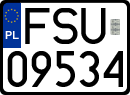 License plates of Poland, Regular car plates