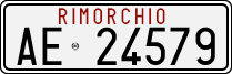License plate of Italy, Trailers (1994 year series)