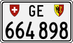 License plate of Switzerland, Cars