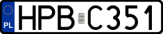 License plates of Poland, Authorities