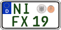 German license plate, Regular plates