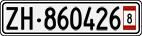 License plate of Switzerland, Provisional